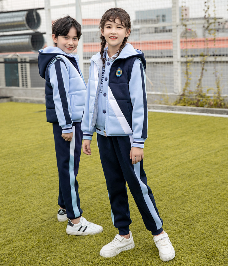 2021秋冬新款棉衣三件套校服园服冬季中小学生校服儿童运动服
