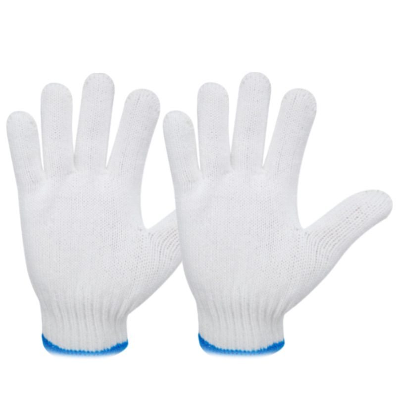 Factory Wholesale Wear-Resistant Non-Slip Extra Thick Protection Wool Knitted Labor Protection Site Handling Work Cotton Yarn Cotton Thread Gloves