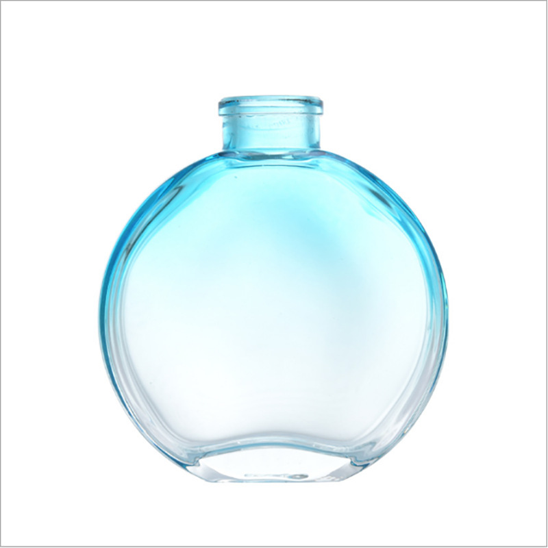 150ml幻彩香薰玻璃瓶彩色圆形香薰空瓶 藤条挥发瓶子香氛瓶精油瓶