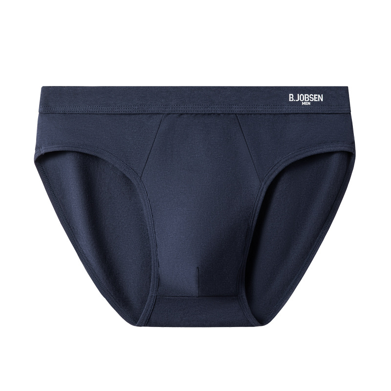 Cotton Men's Triangle Underwear Mid-Waist Breathable Sports Sexy High Elastic Cotton Briefs Men Wholesale