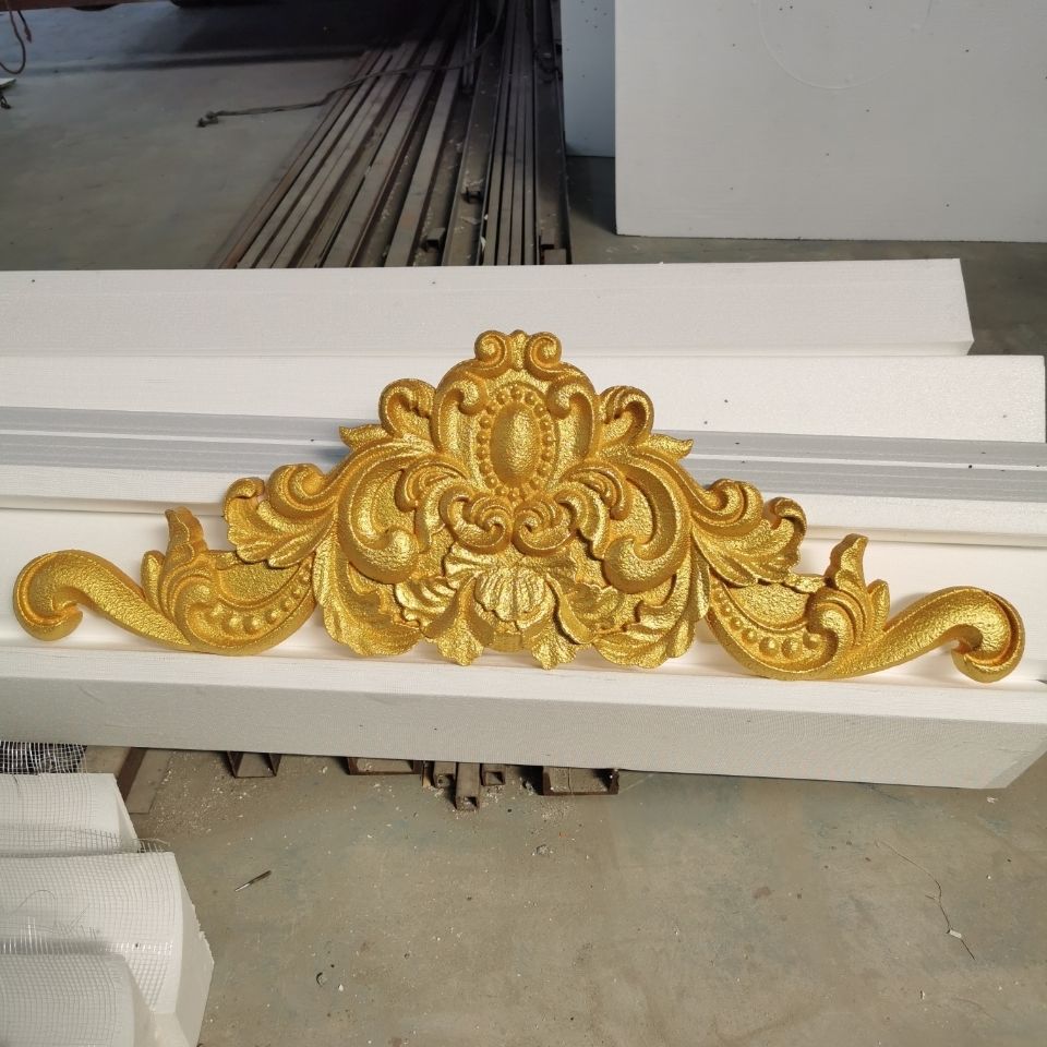 欧式外墙装饰浮雕 轻钢别墅门头三角花eps泡沫山花成品自建房装饰