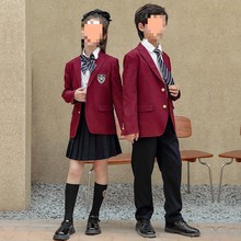 果果同学儿童春秋装男女童西装表演服班服制服校服小学生西服