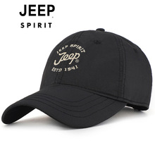 JEEP SPIRIT新款男士棒球帽鸭舌帽可调节遮阳透气男款时尚休闲帽
