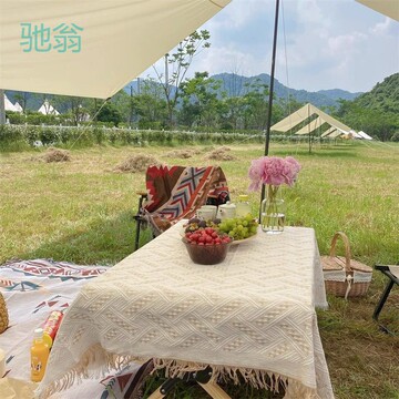 xpx法式桌布长方形茶几餐桌垫摆摊桌面布置装饰台布野餐拍照背景