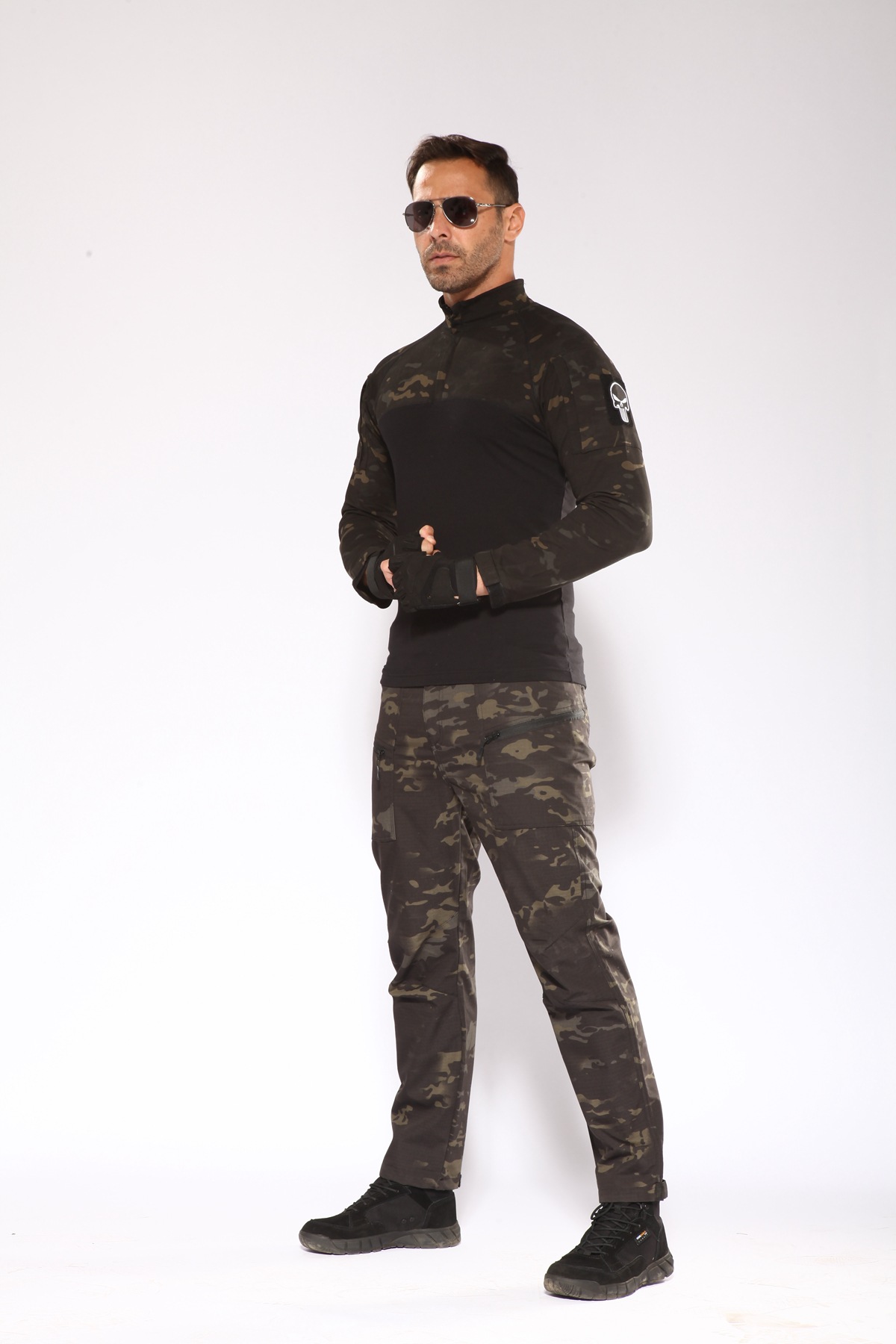 军鹰针织青蛙服长袖蛙服套装