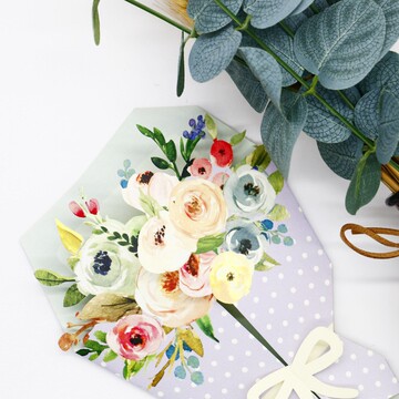 520浪漫表白立体 玫瑰花束贺卡 创意婚礼 结婚请柬卡片母亲节贺卡