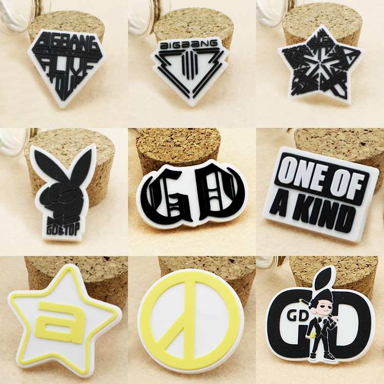 bigbang gd&top权志龙gd崔胜贤崔胜铉周边滴塑徽章勋章胸针