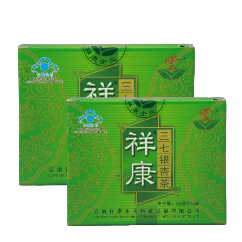 祥康三七银杏茶 5g/袋*12袋/盒