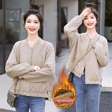 2022新款棉衣韩版短款减龄时尚休闲加厚保暖加绒女士甜美外套