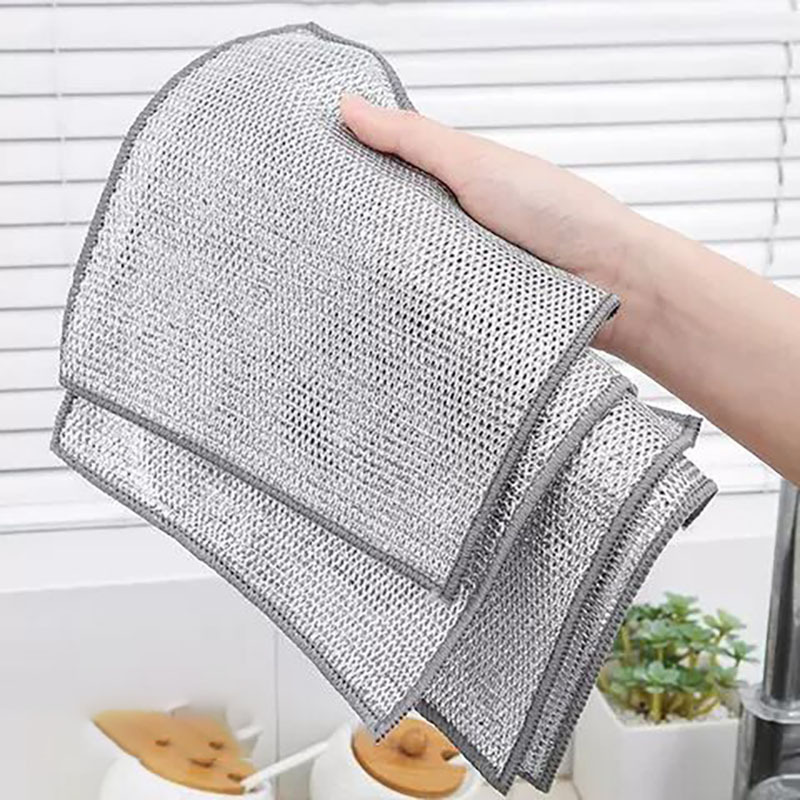 12 kg双面银丝抹布钢丝洗碗布不沾油替代钢丝球,厂家直销,质量保证