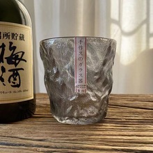 日式冰川杯家用玻璃杯网红水杯高颜值加厚茶杯果汁酒杯咖啡杯批发