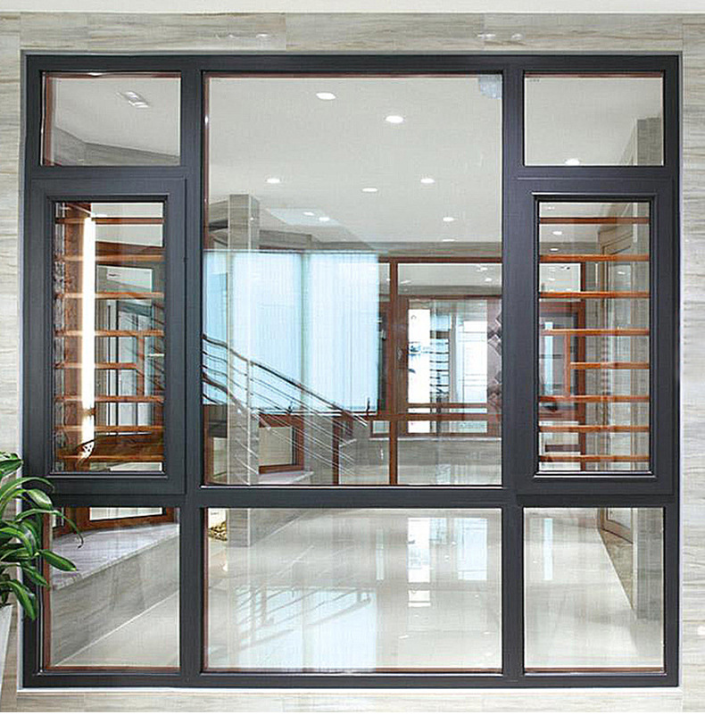 定制别墅断桥铝门窗加工纱窗一体铝合金封阳台隔热钢化玻璃门窗户