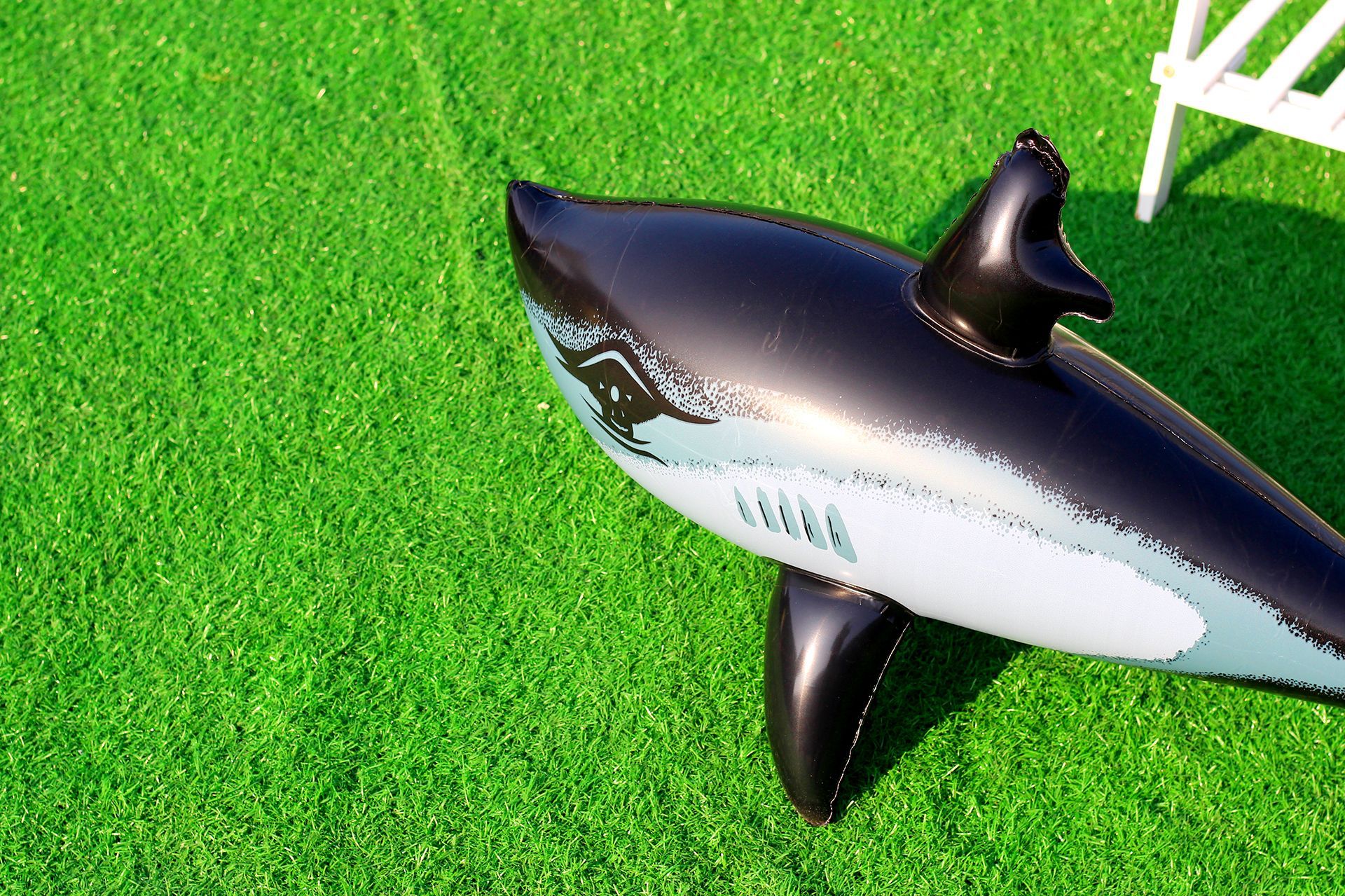 大鲨鱼小孩充气玩具场地布置道具pvc活动现场拍照搭配装饰物现货