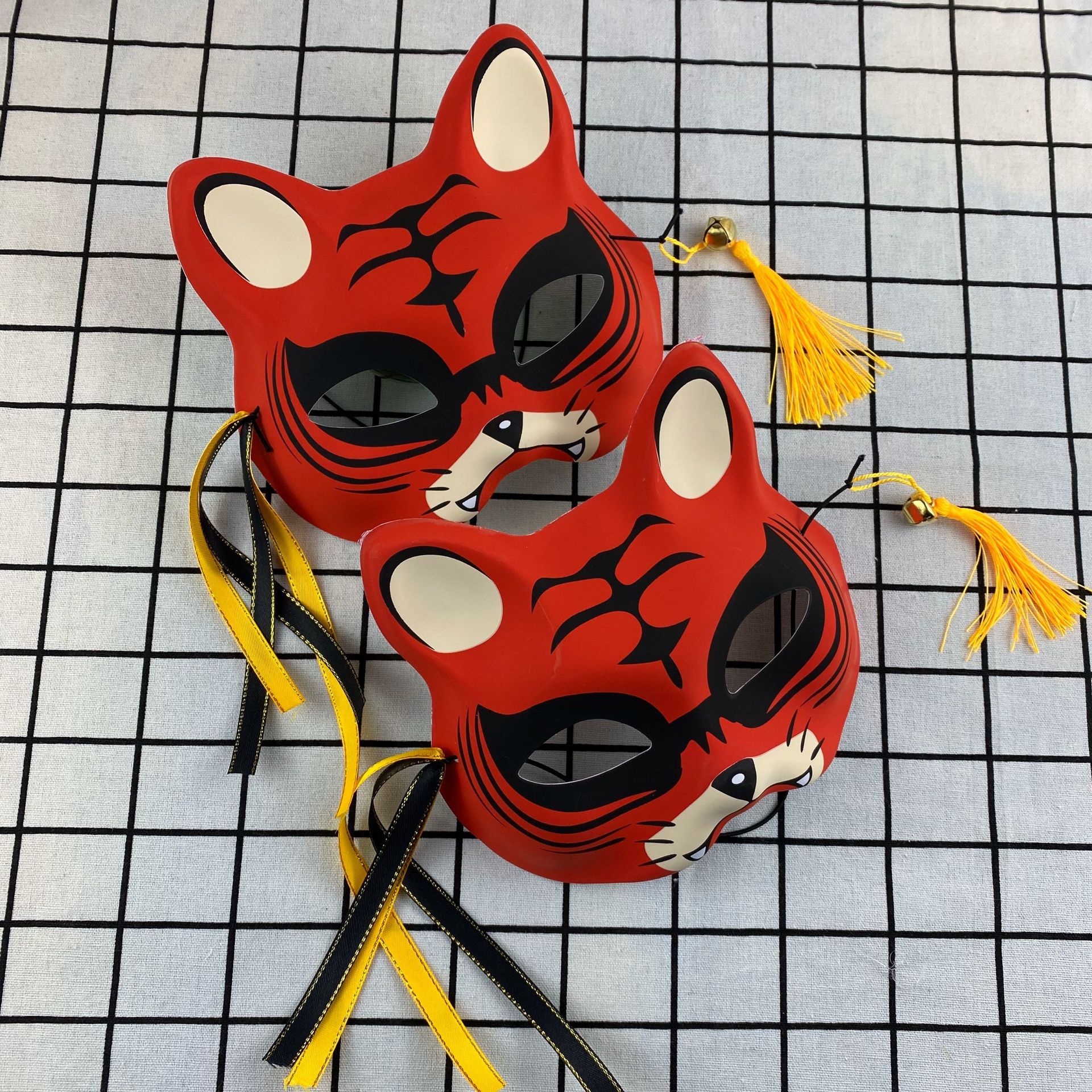 Cat Face Mask Female Fox Mask Female Half Face Antique Mask Hand Painted Anime Secondary Element Cosplay Mask