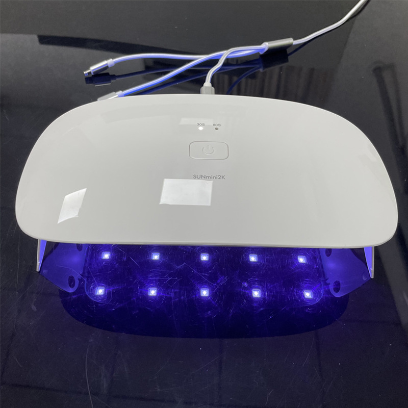 手机uv钢化膜胶水固化灯适用华为小米uv烤灯sun光疗美甲紫外线灯