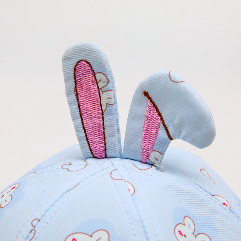 Children's Hat Summer Sun-Proof Beach Hat Baby Sunhat Spring and Autumn Cute Bucket Hat New Cute Rabbit