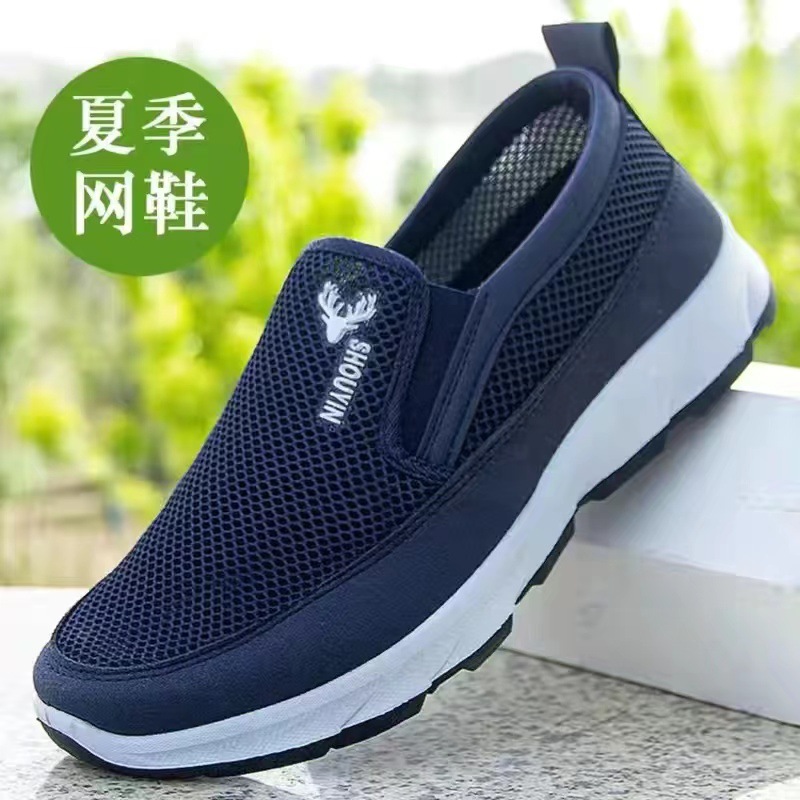 walking cloth shoes men‘s new shoes for the elderly spring breathable casual shoes men‘s sports shoes factory wholesale one piece dropshipping