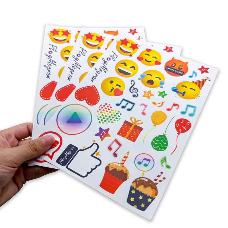 Diy Cartoon Stickers Custom All Kinds of Self-Adhesive Labels Hand Account Creative Cute Logo Self-Adhesive