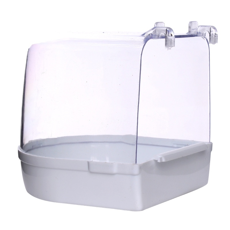 鸟用洗澡盒浴盆玄凤小太阳虎皮鹦鹉用品鸟具玩具大号鸟笼配件