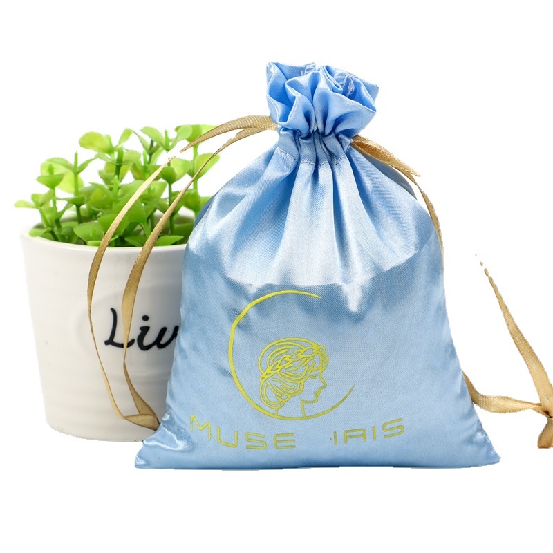 Wholesale Drawstring Bag Drawstring Satin Cloth Drawstring Bag Jewelry Jewelry Bag Storage Cloth Bag Printable Logo