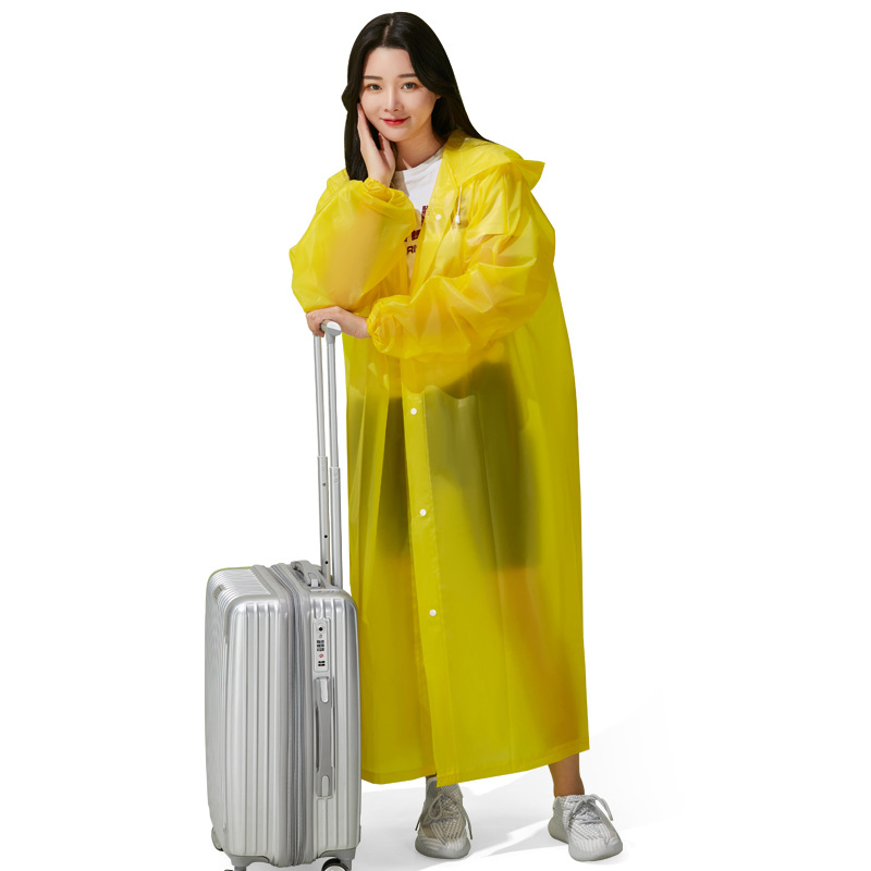 Factory Wholesale Poncho Eva Raincoat Fashion Adult Rain Gear Long Hiking Disposable Raincoat Outdoor Single