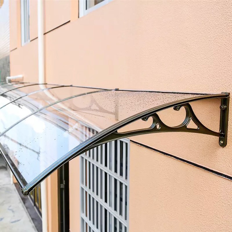 露台铝合金雨棚户外防雨别墅遮阳棚庭院阳台窗户遮阳棚屋檐遮雨棚