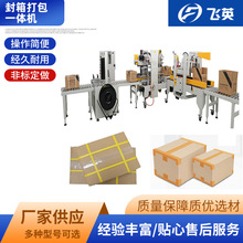 封箱打包一体机+纸箱井字十字打包机