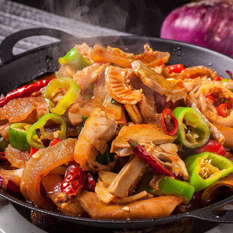 牛杂干锅250g特色湘菜熟碎即食半成品菜火锅私房菜食材批发独立站