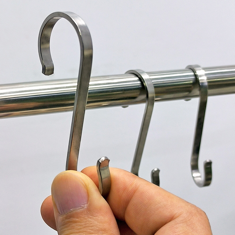 s勾挂钩304不锈钢管钩可移动套管多功能钩子大号s型承重金属新品