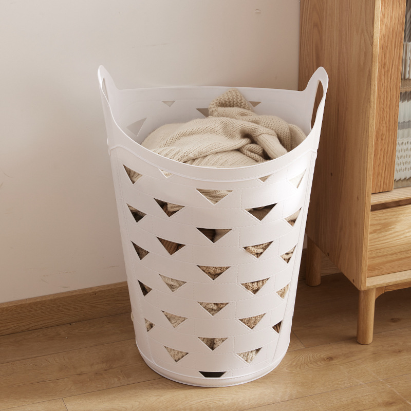 Laundry Basket Large Household Plastic Laundry Basket Clothes Storage Basket Bathroom Laundry Basket Toy Sundries Storage Basket