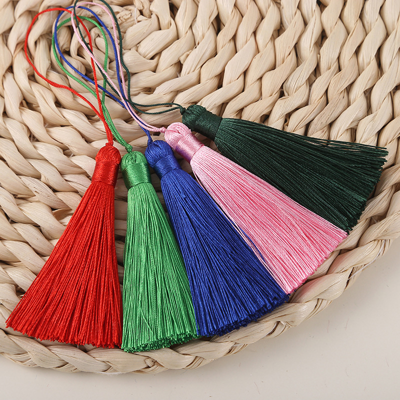 8cm短胖流苏穗子8厘米短胖穗吊坠车挂香包服装书签配饰涤纶吊穗