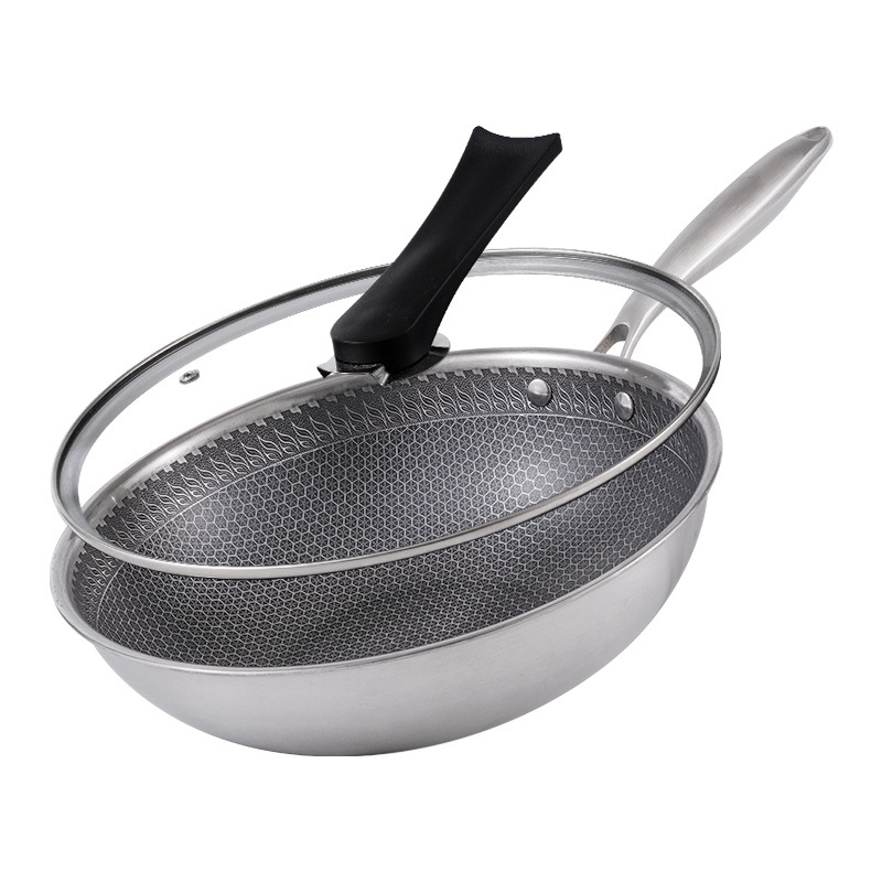 Wok Three-layer Steel Non-coating Non-stick Wok