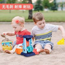 儿童沙滩玩具车套装宝宝铲子海边挖沙玩沙子工具铲子和桶沙漏沙池