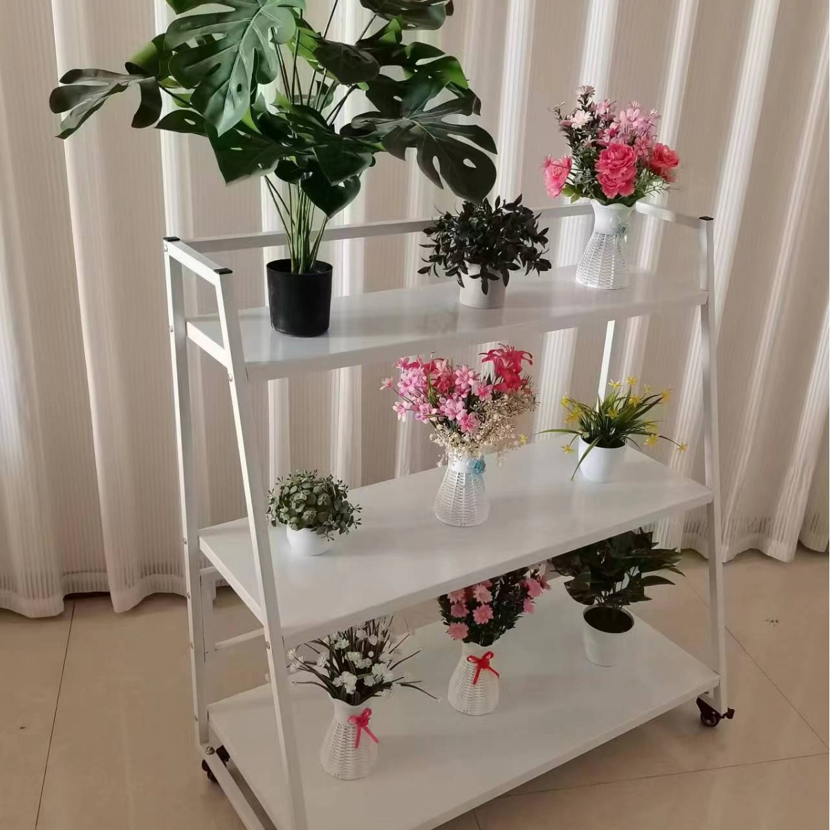 超市药店零售店小卖部赠品货架礼品架铁艺展示架可移动生活用品架