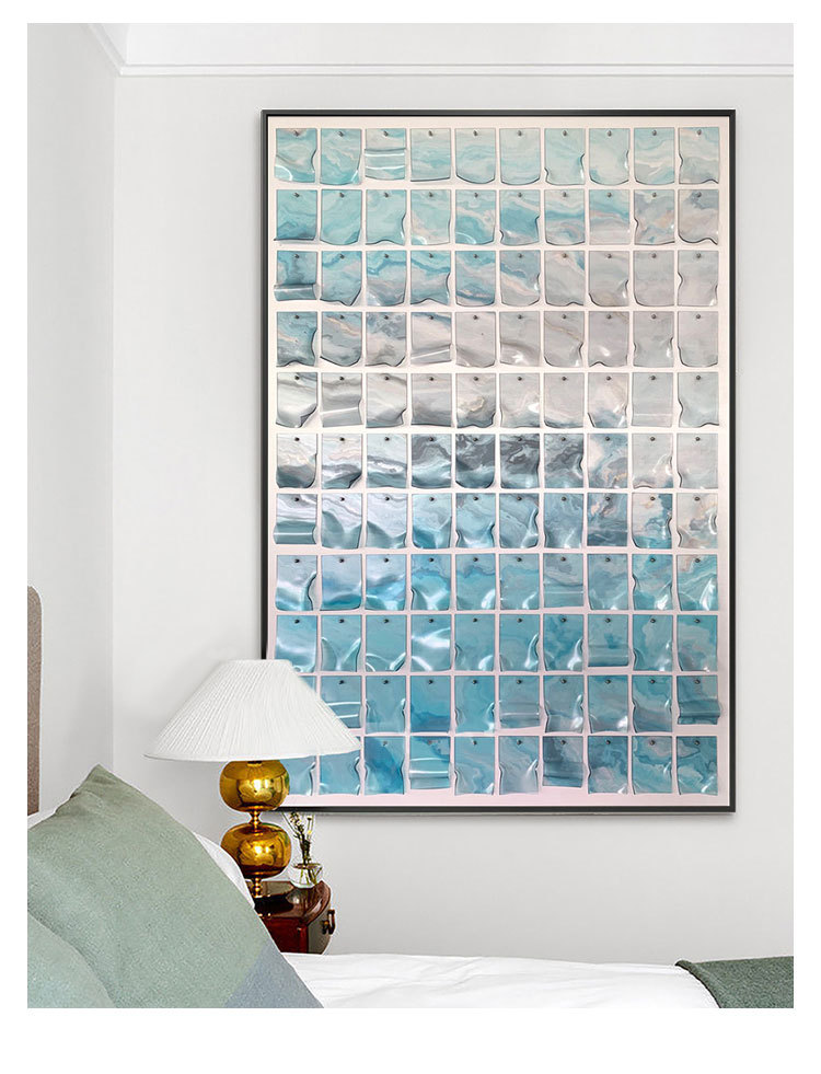 现代轻奢亚克力装饰画玄关简约立体客厅挂画高档别墅样板房实物画