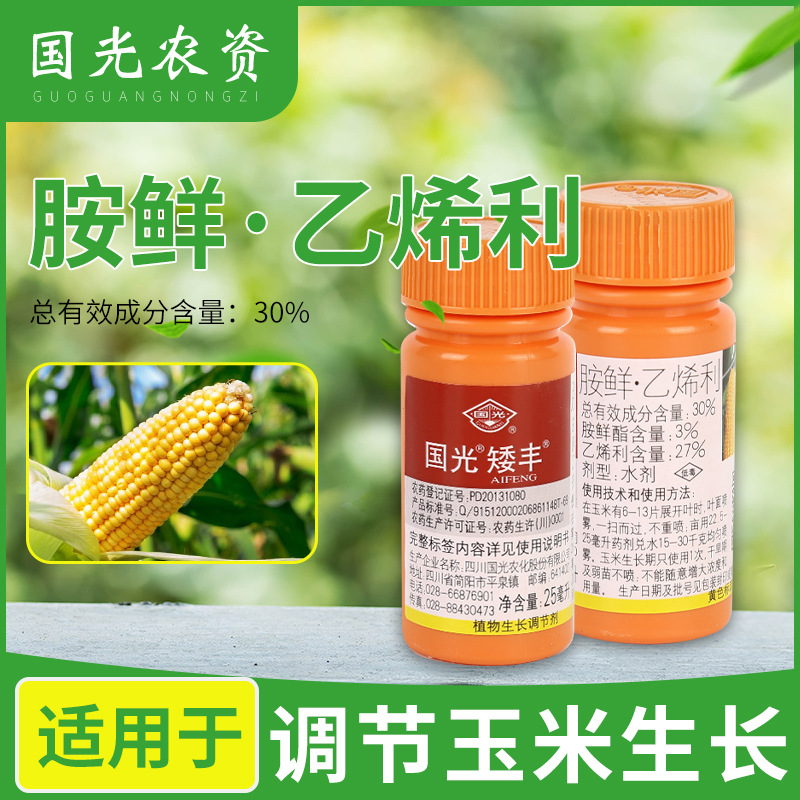 国光矮丰 农业玉米田扛倒根系杀虫剂 植物生长调节剂胺鲜乙烯利