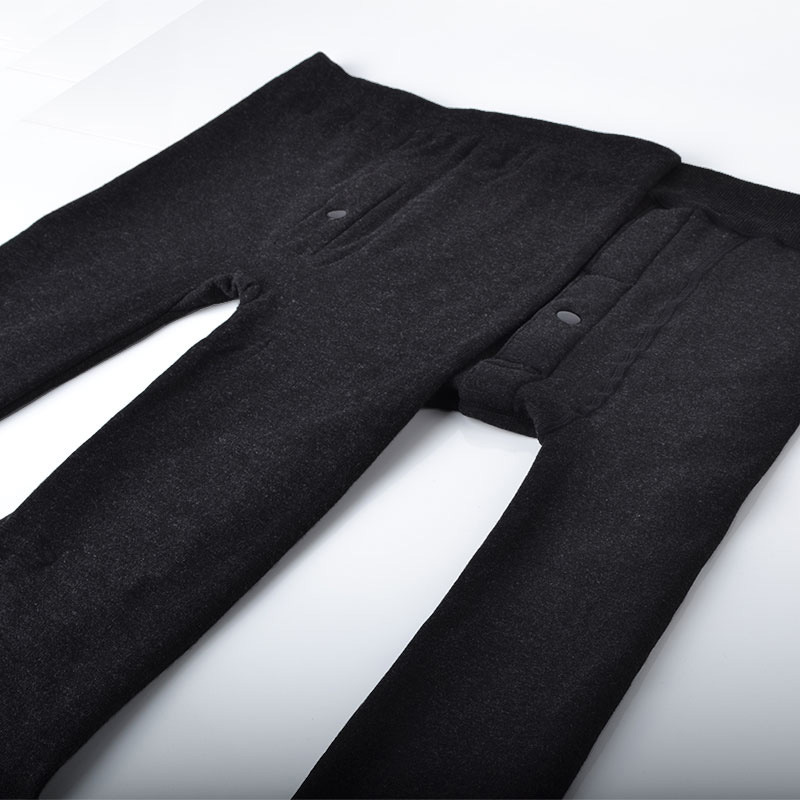 男款保暖裤男士加绒加厚紧身棉毛裤秋冬裤高腰大码青年薄款秋线裤