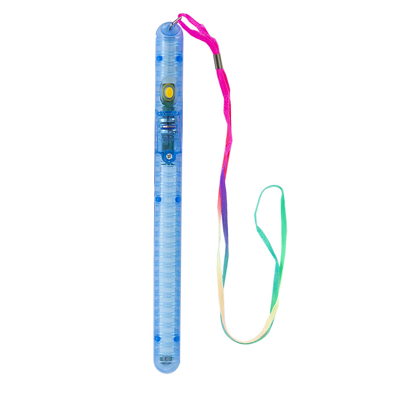 Large Transparent Glow Stick Colorful Light Stick Water Wave Stick with Rope Stick Concert Stall Luminous Toy