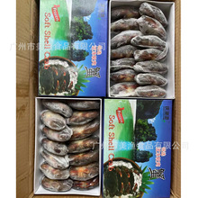 庆渔港 缅甸雪山软壳蟹多规格7-14头800g/盒生冻海鲜酥炸软壳螃蟹