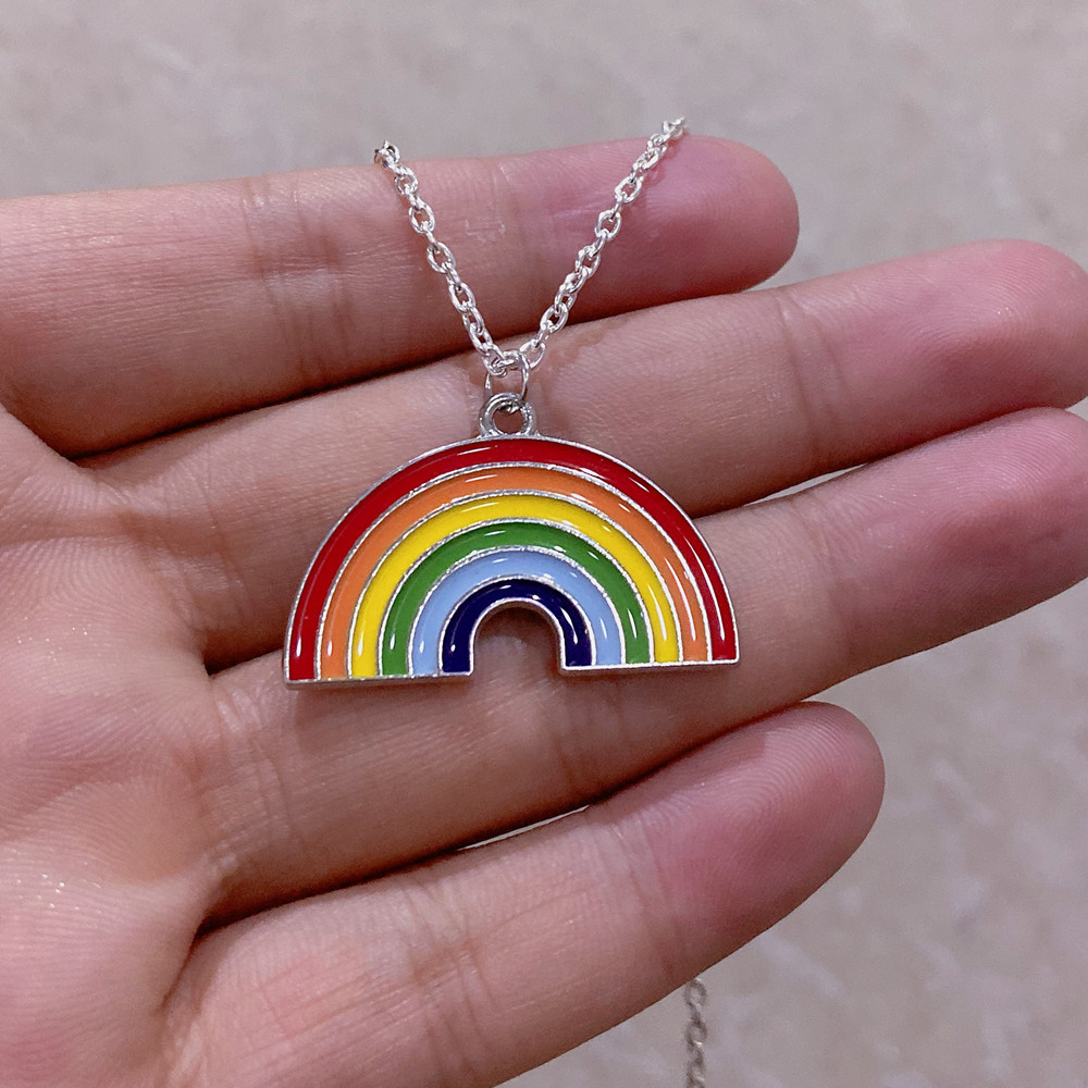 欧美流行饰品 滴油彩虹桥项链厂家直销-阿里巴巴