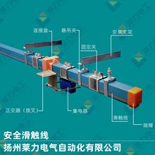 莱力滑触线HXTS-4-16/80A安全滑线厂家 电动葫芦供电轨道