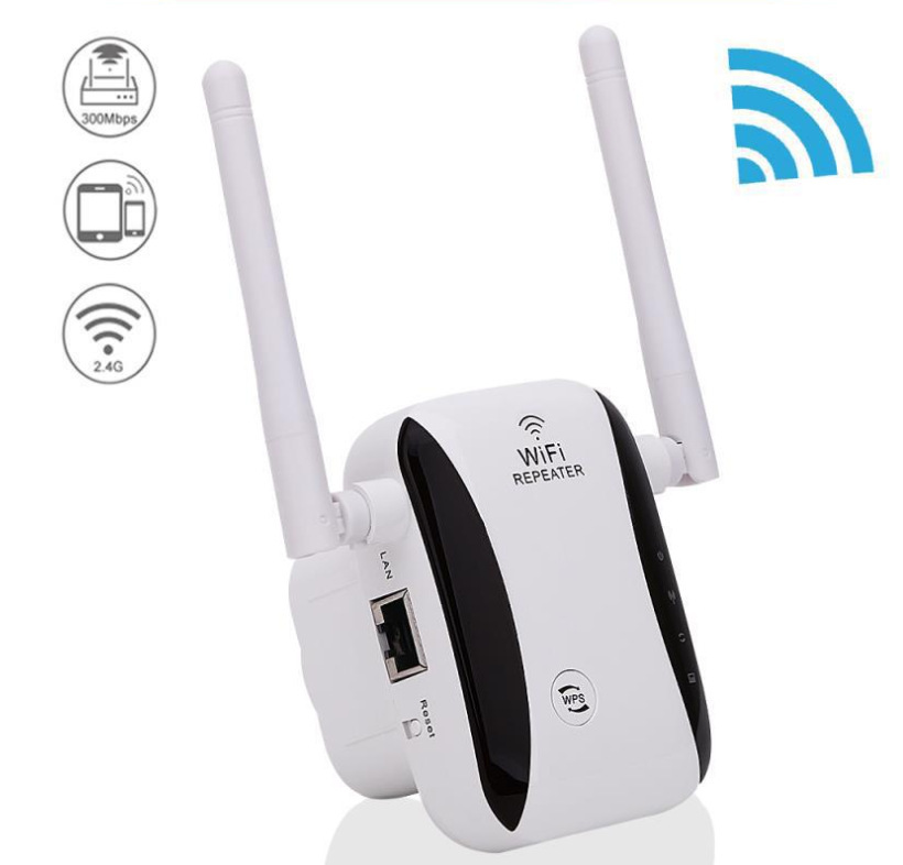 300M Wireless Small Steamed Bun with Antenna Repeater
