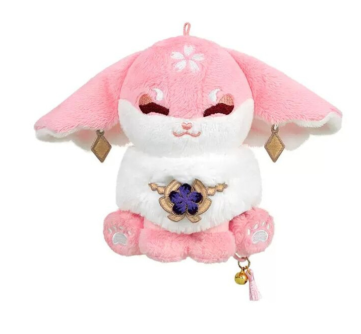 新款genshin yae miko fox plush 原神八重神子狐狸公仔玩偶-阿里巴巴