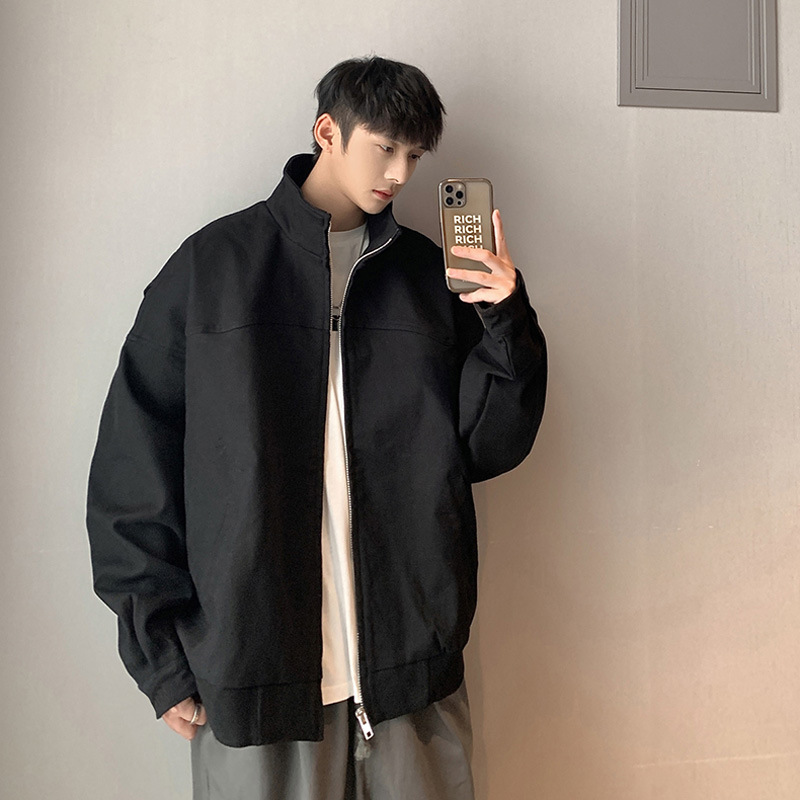 年轻人穿行政夹克公务员无帽冲锋衣外套男春秋款美式户外机能上衣