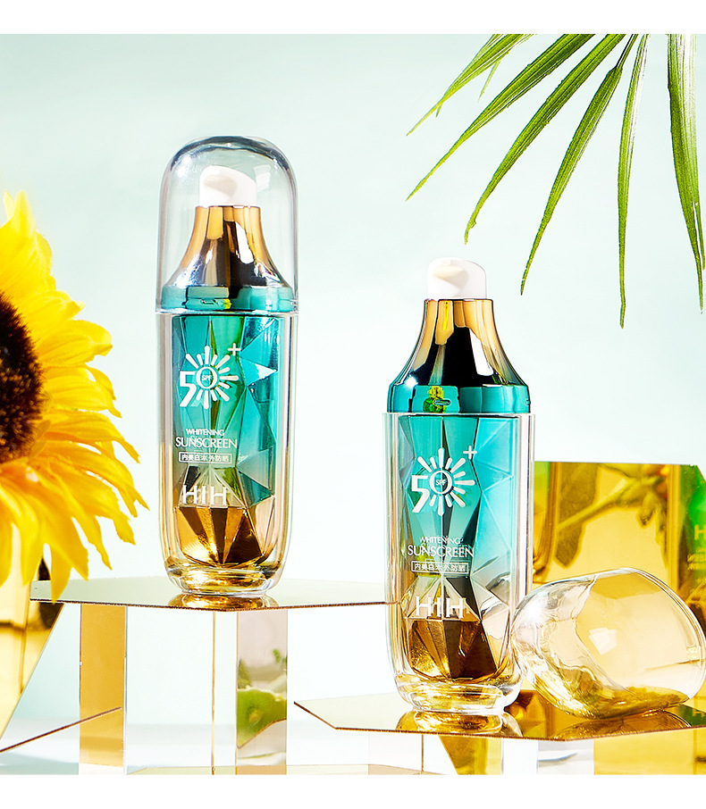 hih研春堂美白防晒乳spf50 高倍全身隔离防晒霜清爽防汗防晒喷雾