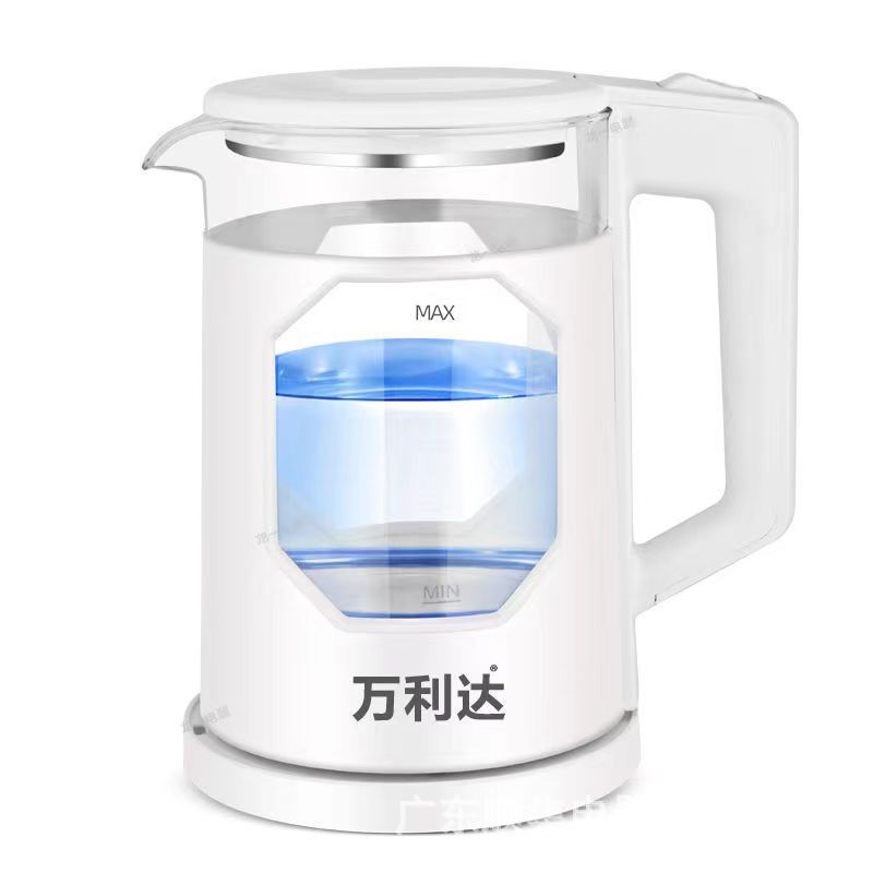 Malata Stainless Steel Electric Kettle Wholesale Printing Gift Electric Kettle Double-Layer Kettle Glass Kettle