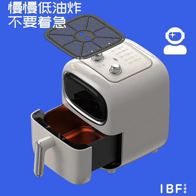 [Activity Gift] Visual Air Fryer Automatic Large Capacity Fryer Multi-Function Oil-Free French Fries Mechanical and Electrical Frying
