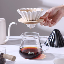 咖啡折纸滤杯V60陶瓷手冲咖啡过滤分享壶套装家用咖啡器具