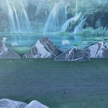 雪浪石切片组合造景景观石自然园林风景日式枯山水小块泰山大型石