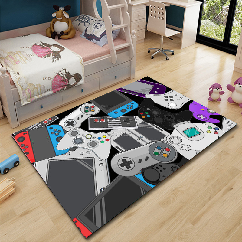 in stock game console handle carpet video game room decoration e-sports bedroom living room floor mat cross-border delivery wholesale picture